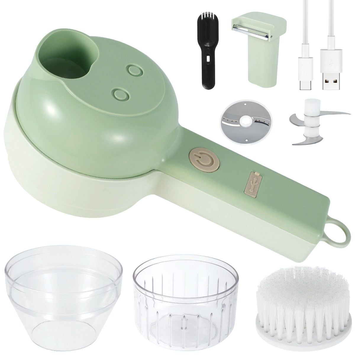 Manual Food Processor Vegetable Chopper 2.3 Cup Small Mini Hand Pull String  Onion Chopper Garlic Mincer Cutter with 3 Stainless Steel Blades - Dark